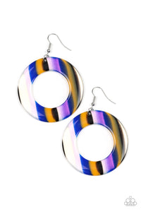 Earrings Acrylic-In Retrospect - Blue