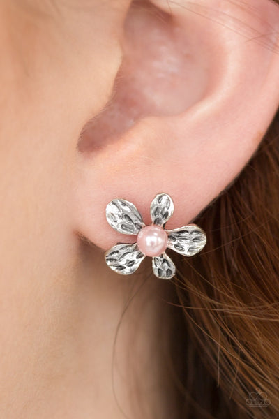 Earrings Diva Daisy - Pink Post