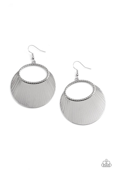 Earrings Fan Girl Glam - Silver