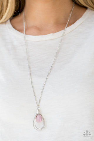 Necklace Teardrop Tranquility - Pink