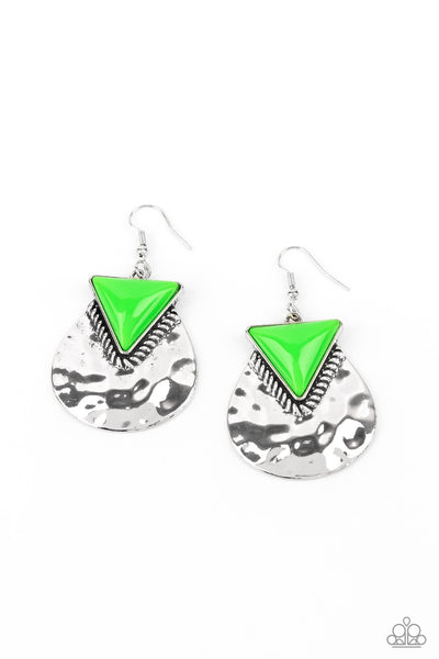 Coming Soon Earrings Road Trip Treasure - Green