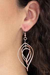 Earrings Asymmetrical Allure - Rose Gold