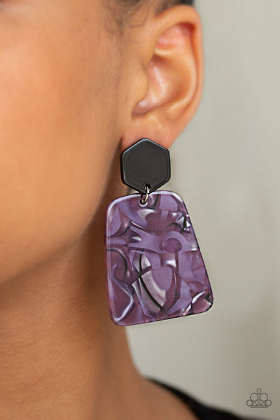 Earrings Majestic Mariner - Purple