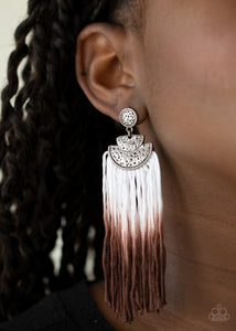 Earrings DIP It Up - Brown