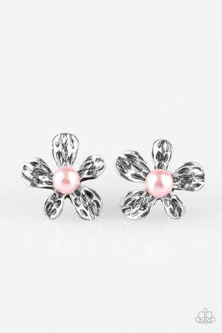 Earrings Diva Daisy - Pink Post