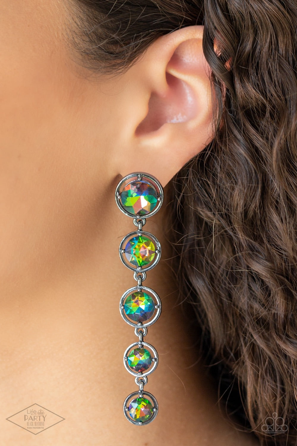 Earrings Drippin In Starlight - Multi oil spill