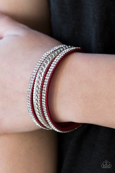 Bracelet wrap Unstoppable - Red