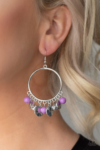 Earrings Chroma Chimes - Purple