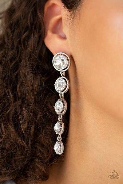 Earrings Drippin In Starlight - White