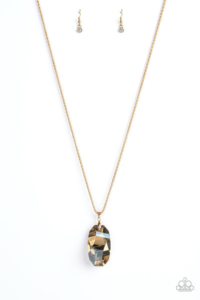 Necklace Gemstone Grandeur - Gold