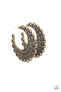 Earrings Funky Flirt - Brass