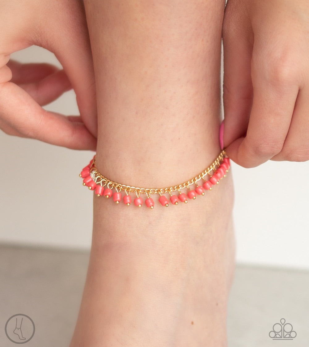 Bracelet Ankle Mermaid Mix - Orange