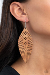 Earrings Wherever The Wind Takes Me - Brown