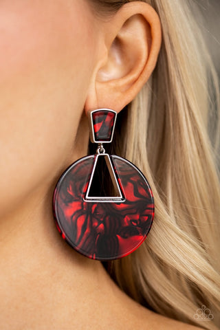 Earrings Let HEIR Rip! - Red