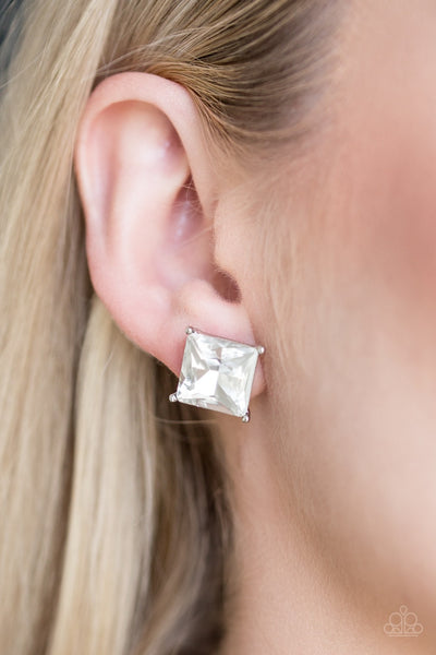 Earrings The Big Bang - White Post