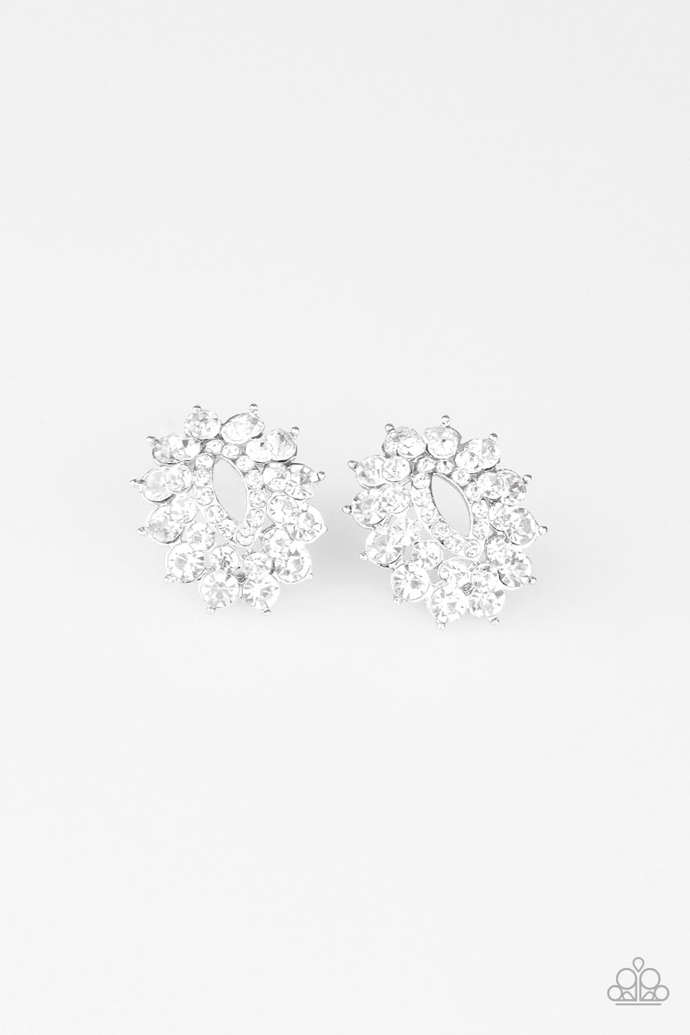Earrings Brighten The Moment - White