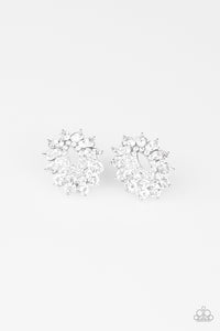 Earrings Brighten The Moment - White