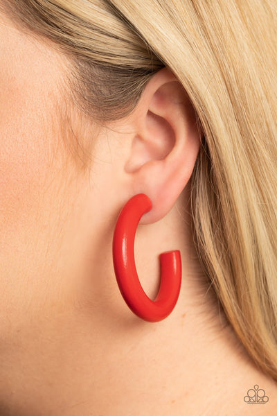 Earrings Woodsy Wonder - Red