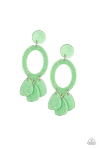 Earrings Sparkling Shores - Green