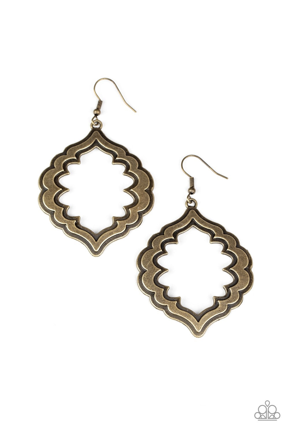 Earrings Taj Mahal Majesty - Brass