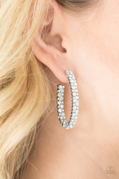 Earrings Debonair Dazzle - White