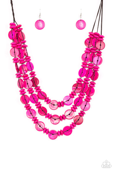 Necklace Barbados Bopper - Pink