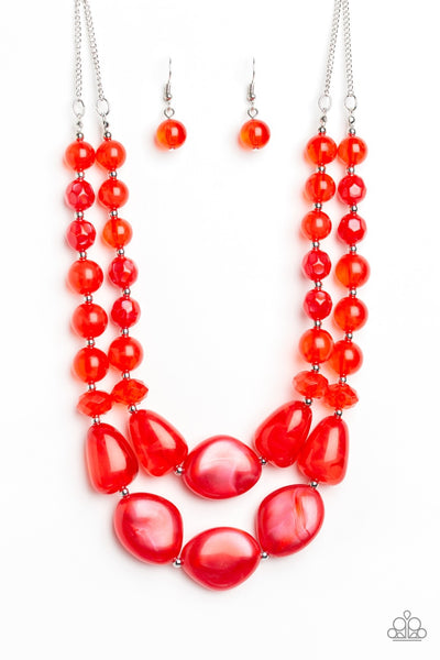 Necklace Beach Glam - Red