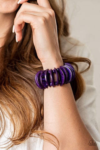 Bracelet Tropical Tiki Bar - Purple