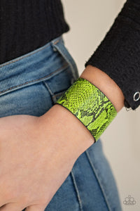 Bracelet wrap Its a Jungle Out There - Green