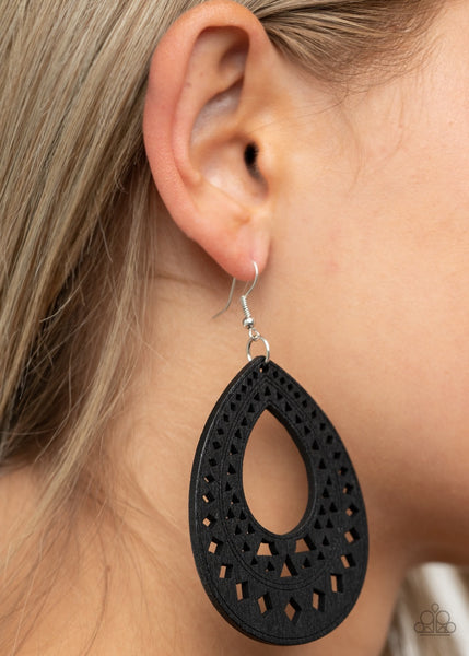 Earrings Belize Beauty - Black