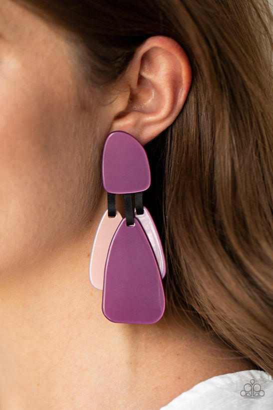 Purple Paparazzi Earrings