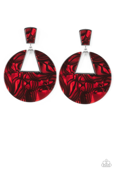 Earrings Let HEIR Rip! - Red