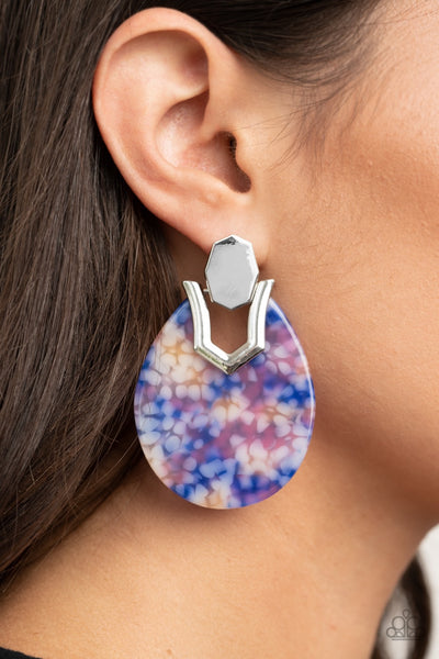 Coming Soon Earrings HAUTE Flash - Blue