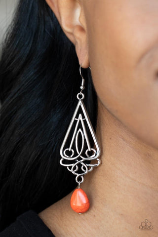 Earrings Transcendent Trendsetter - Orange