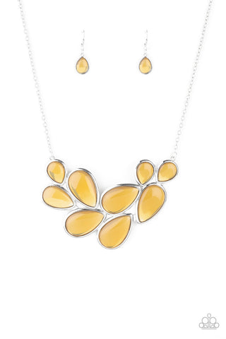 Necklace Iridescently Irresistible - Yellow