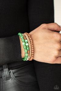 Bracelet Down HOMESPUN - Green