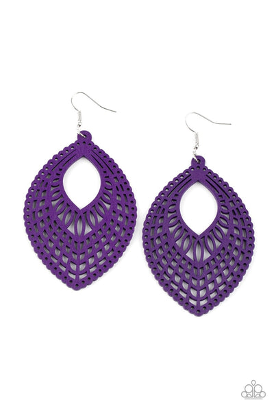 Earrings One Beach At A Time - Purple