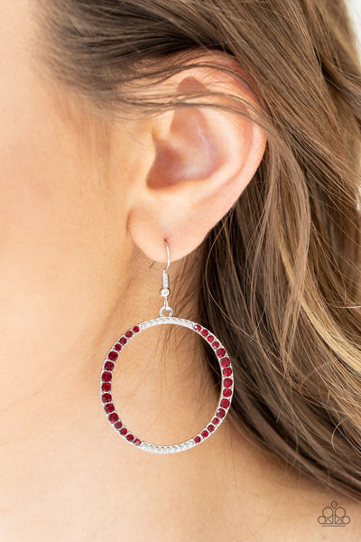 Earrings Risky Ritz - Red