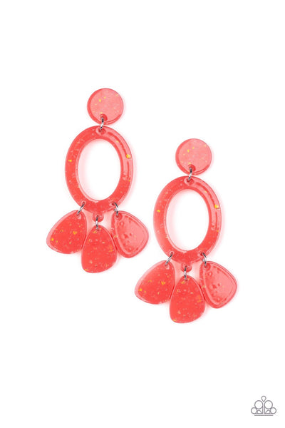 Earrings Sparkling Shores - Orange