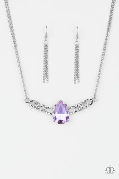 Necklace Way To Make An Entrance - Purple