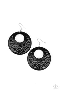 Earrings Tropical Canopy - Black