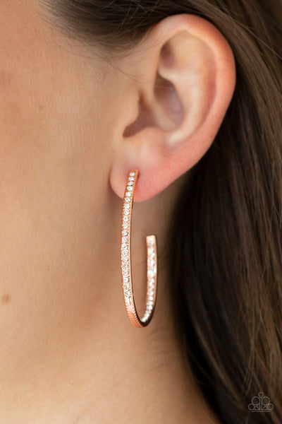 Earrings Globetrotting Glitter - Copper