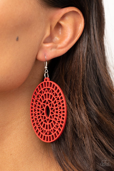 Earrings Tropical Retreat - Red