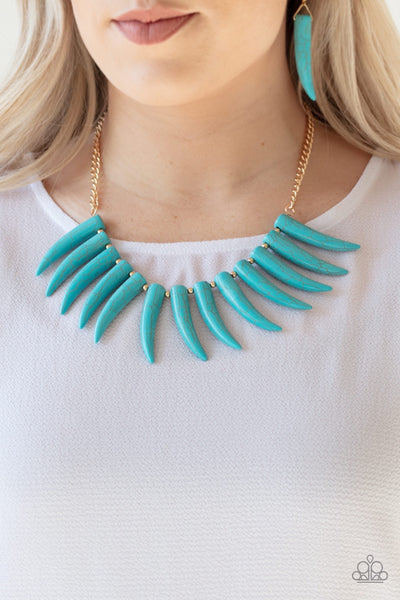 Necklace Tusk Tundra - Blue