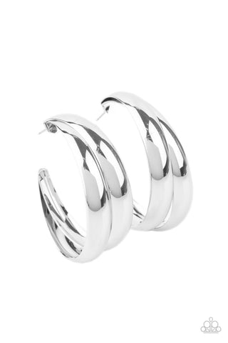 Earrings Colossal Curves - Silver