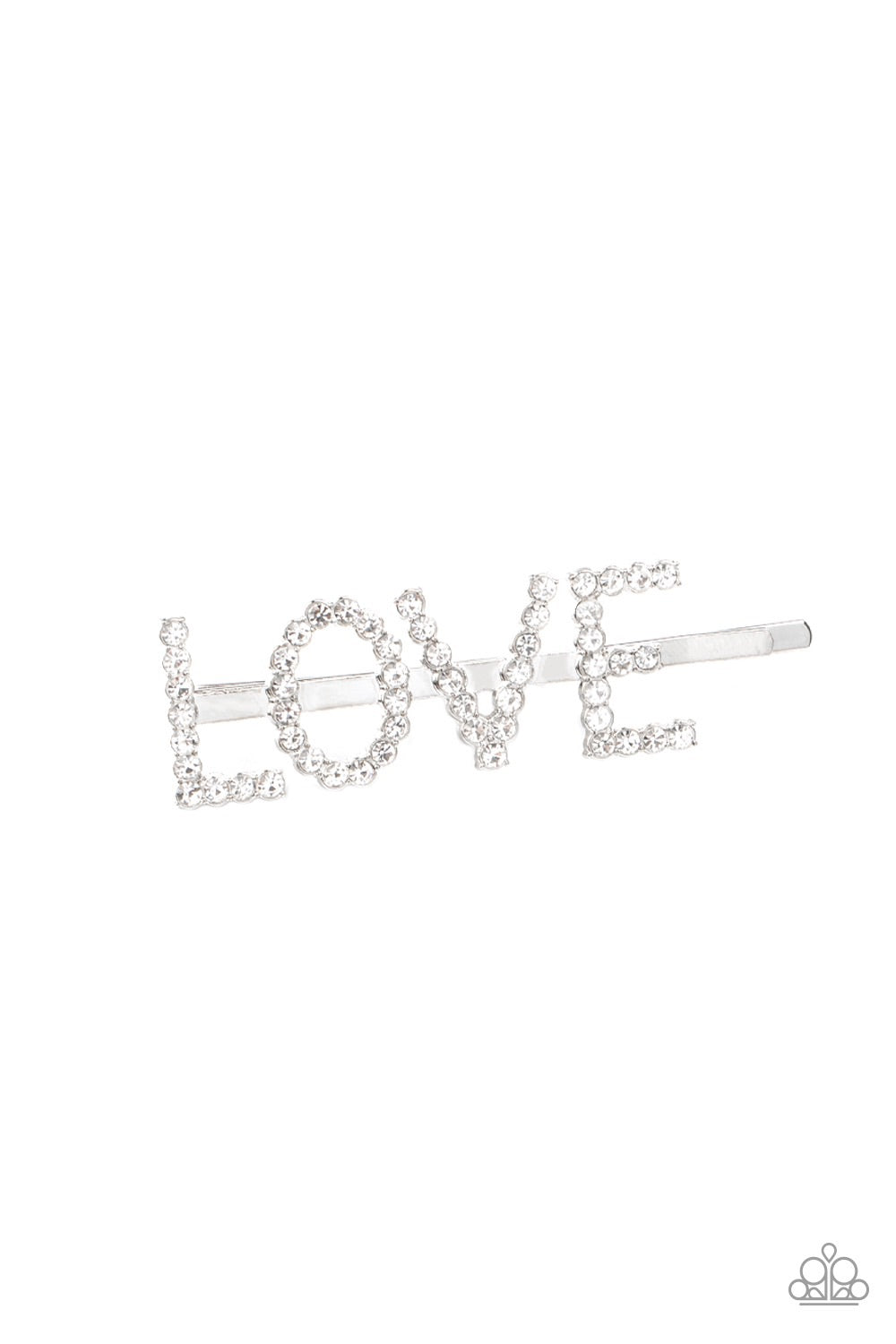 Hair Clip All You Need Is Love - White