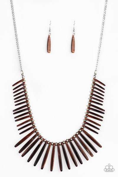 Necklace Out of My Element - Brown