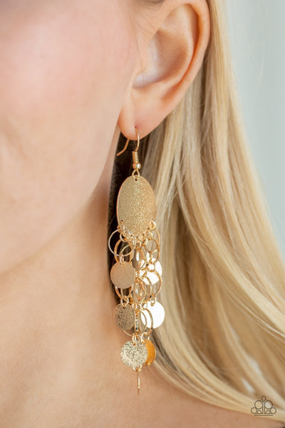 Earrings Turn On The BRIGHTS - Gold