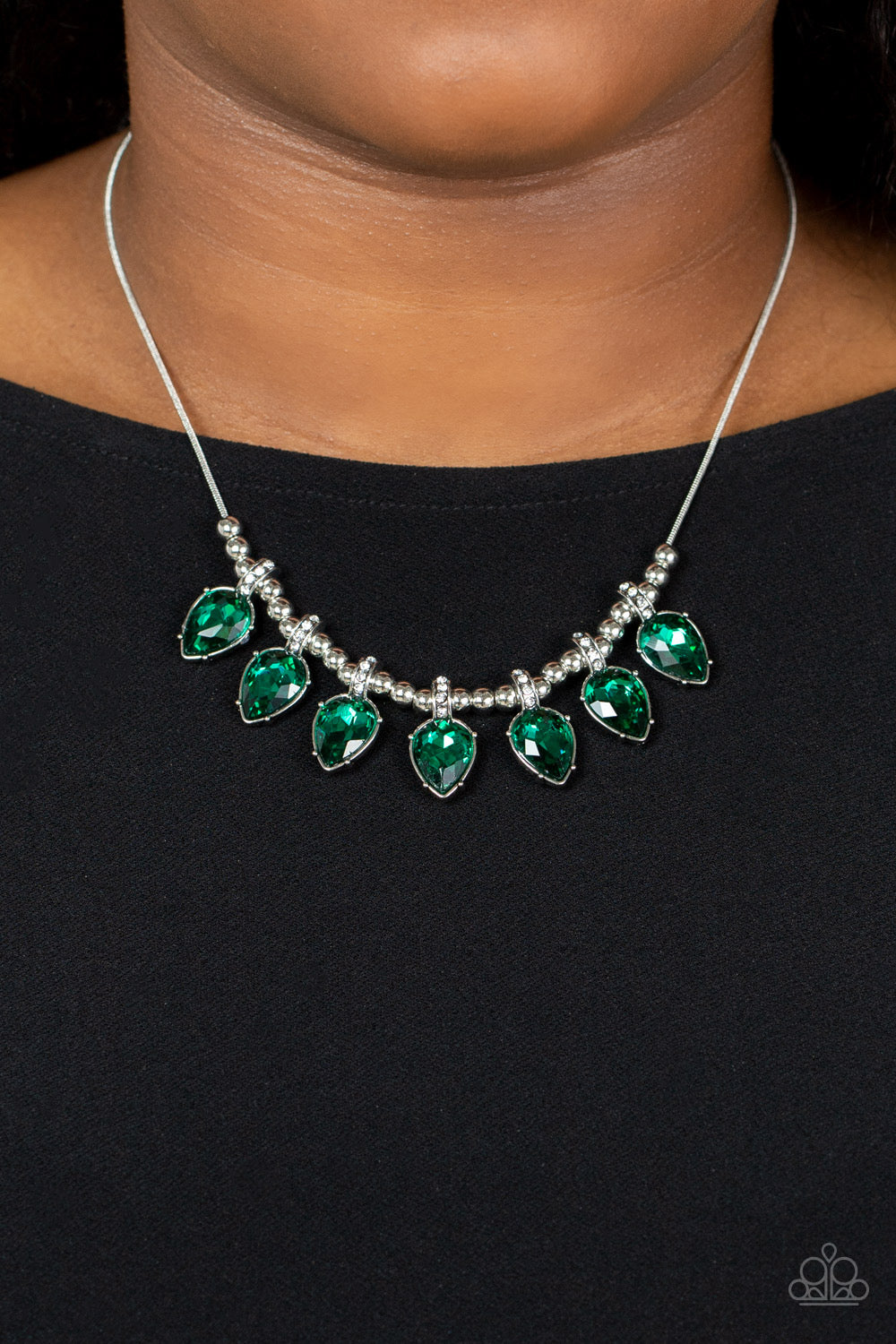 Necklace Crown Jewel Couture - Green