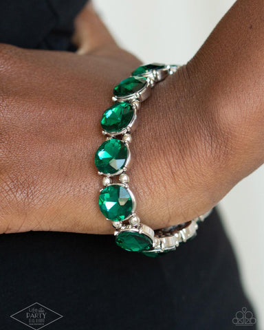 Bracelet Black Diamond Glitzy Glamorous - Green